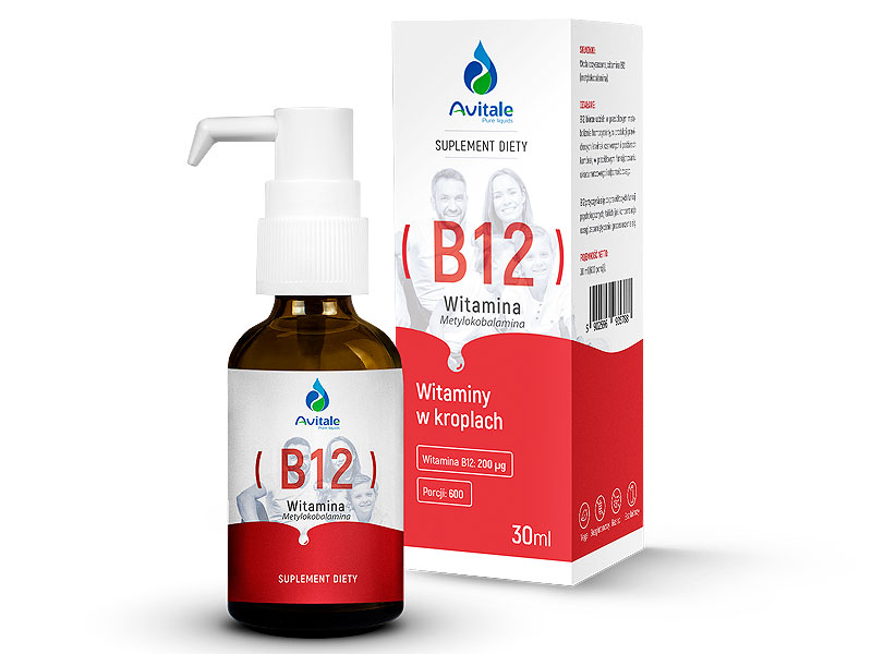 Avitale Witamina B12 Metylokobalamina w kroplach 600porcji