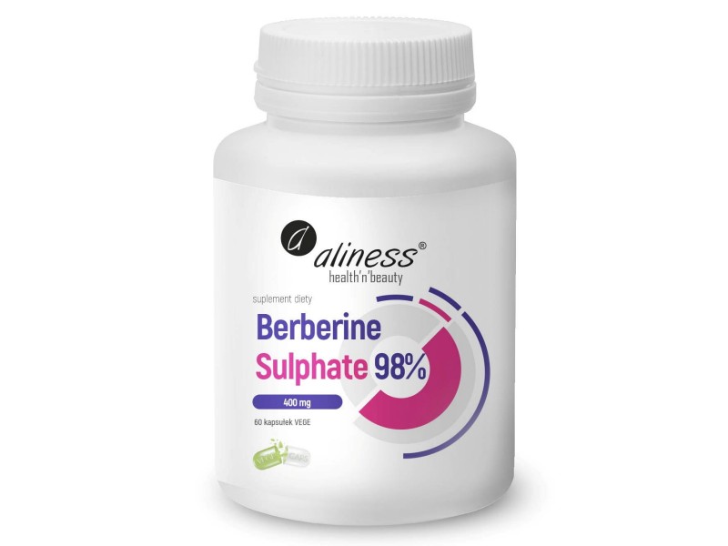 Aliness Berberine Sulphate 98% 400 mg 60 kaps VEGE
