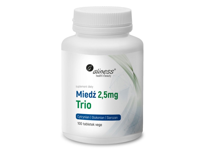 Aliness Miedź trio 2,5 mg 100 tabl. VEGE