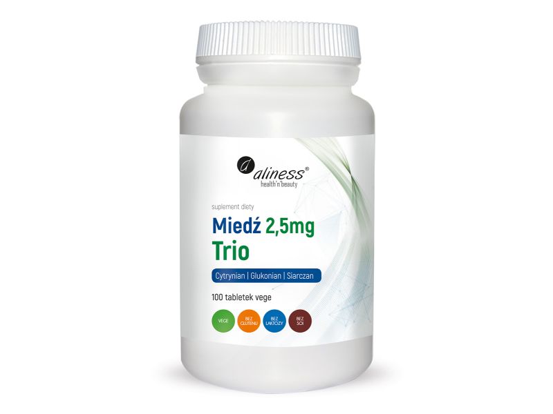 Aliness Miedź trio 2,5 mg 100 tabl. VEGE