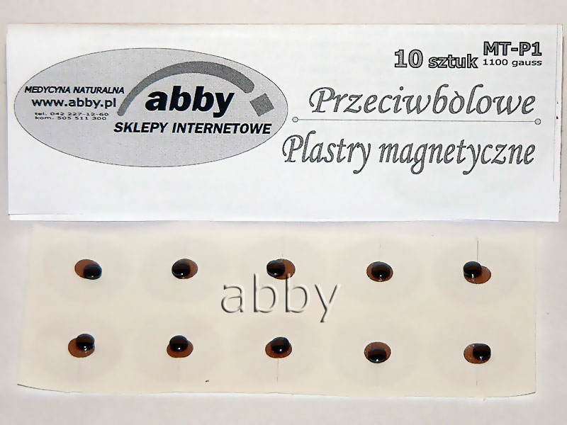 Plastry magnetyczne MT P1 10szt