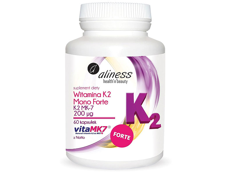 Aliness Naturalna Witamina K2 FORTE MK-7 200 - 60 kaps