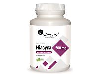 Aliness Niacyna Amid kwasu nikotynowego 500 mg 100 kaps VEGE